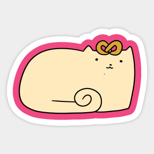 Pretzel Cat Sticker